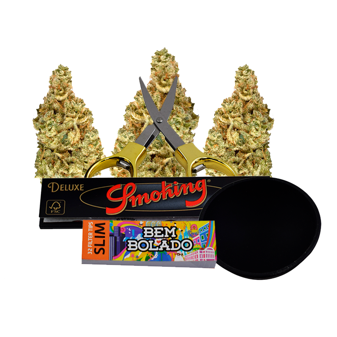 Kit 420 - 3G Colombia + Seda + Piteira + Cuia
